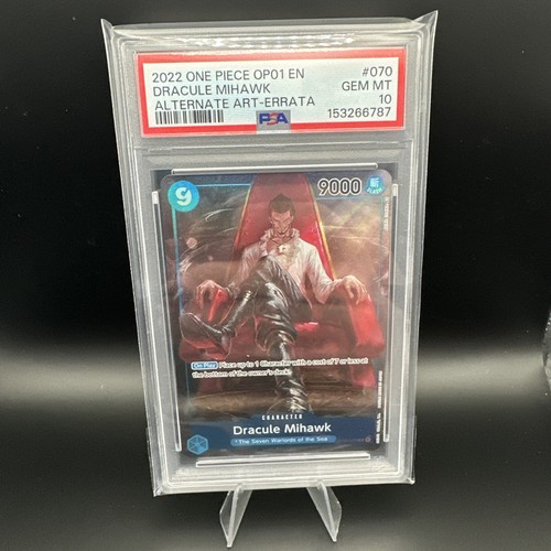 Dracule Mihawk (Alternate Art) graded PSA 10 for sale on eBay