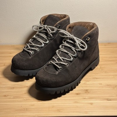 Vintage Bavaria Italy Vibram Montagna Brown  Suede Leather Mountain Boots Wmns 7