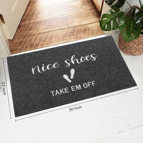 Alfombrillas de bienvenida de 17" x 30", alfombrilla de puerta delantera divertida antideslizante para entrada al hogar, - Imagen 2 de 7