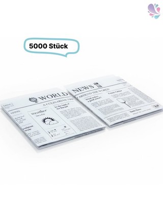 Snackbeutel aus Pergamentpapier im Newspaper-Design, 5000 Stück, 15 x 16 cm   fe