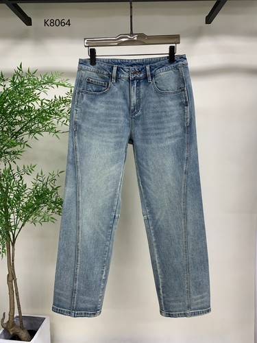 Men's Straight Leg Business Casual Jeans for Office | Classic Comfort Fit - Picture 6 of 6