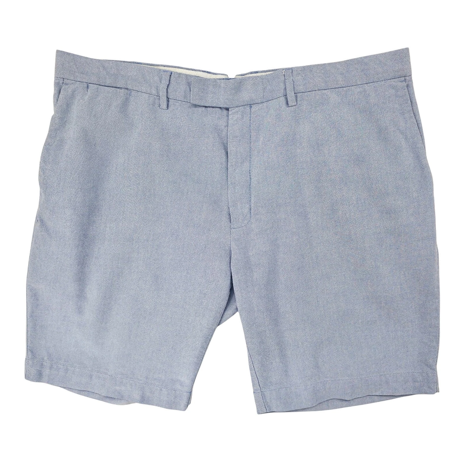 Polo Ralph Lauren Shorts Mens 40 Blue Chino Flat Front Classic Fit Preppy Summer