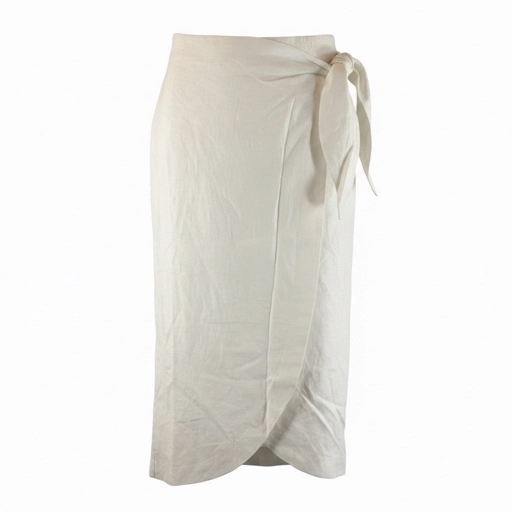 100% Linen Wrap Skirt White MNG Women's Medium Midi Sheer Beach Resort Wear NEW
Opens in a new windo
