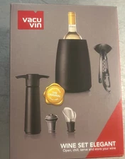 Vacu Vin Wine Set Elegant Opener Chiller Saver Pourer Wine Chilling Accessory
