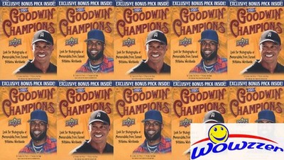 (10) 2021 Upper Deck Goodwin Champions EXCLUSIVE Factory Sealed Blaster Box!