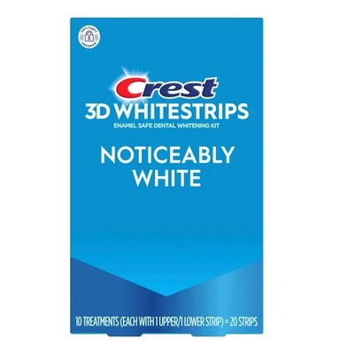 Crest 3D Whitestrips Noticeably White Teeth Whitening Kit 20 Strips - Exp 032028