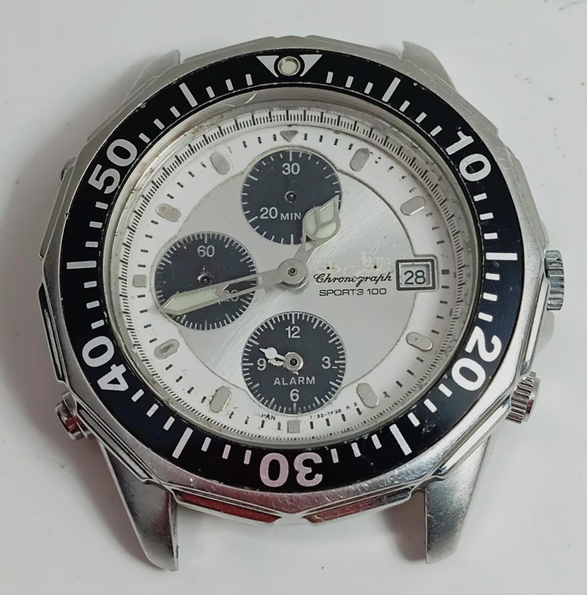 Seiko Hombre Cronografo 100M. 7T32-7D79 Para Piezas o Reparacion