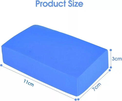 3PK Blue Chamois Cleaning Sponge Super Absorbent for Home Kitchen Car Wash 11cm - Picture 5 of 8