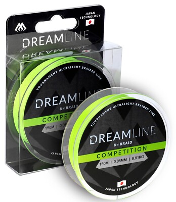 MIKADO DREAMLINE COMPETITION 150m Angelschnur 8-fach spinnfischen hecht zander