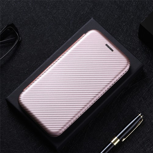 For Xiaomi Redmi 14C, Luxury Flip Carbon Fiber Leather Wallet Card PC Case Cover - Picture 13 of 21