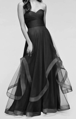 black tulle bridesmaid dress 9 Times Bridesmaids Brought It Wearing Black Dresses