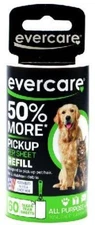Dog, Evercare Pet Hair Adhesive Roller Refill Roll 60 Sheets - (29.8' x 4")