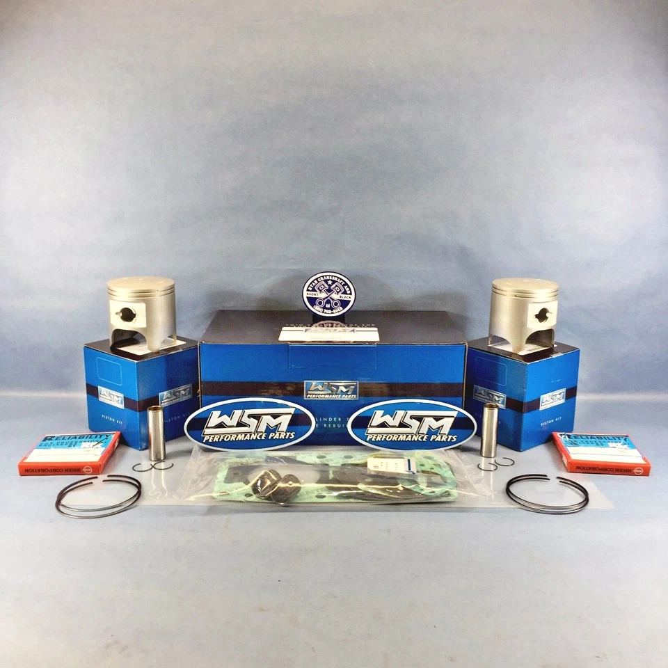 Kawasaki Jet Ski 76.00mm WSM Top End Piston Kit 1987-1996 650sx X2 SC TS SX - Image 3 of 4