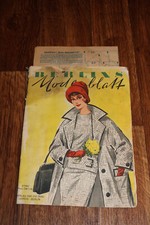 modezeitung schnittmusterbogen berlins modenblatt 1962 1960er jahre mode