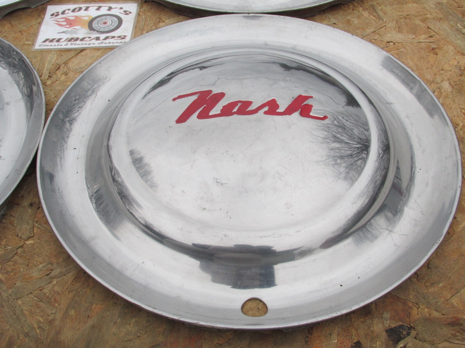 195255 NASH RAMBLER, STATESMAN, AMBASSADOR 15" WHEEL COVERS, HUBCAPS