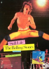 THE ROLLING STONES vintage 1982 POSTER ADVERT STILL LIFE Mick Jagger