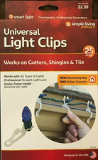 50 (25x2) Counts Simple Living Innovations Universal Light Clips (lot Of 2)