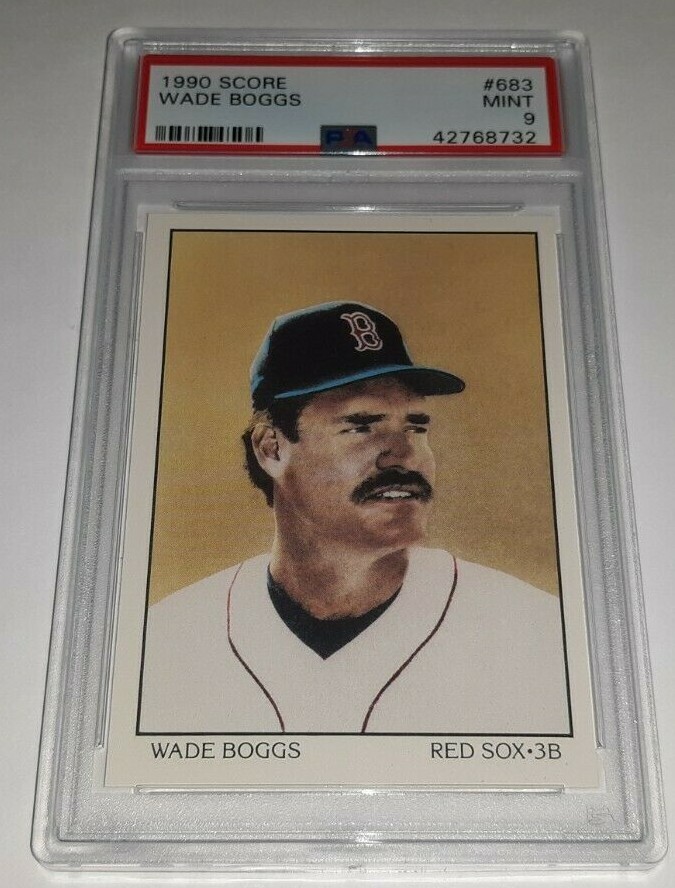1990 Score #683 Wade Boggs Dream Team Card Graded PSA 9 Mint Pop