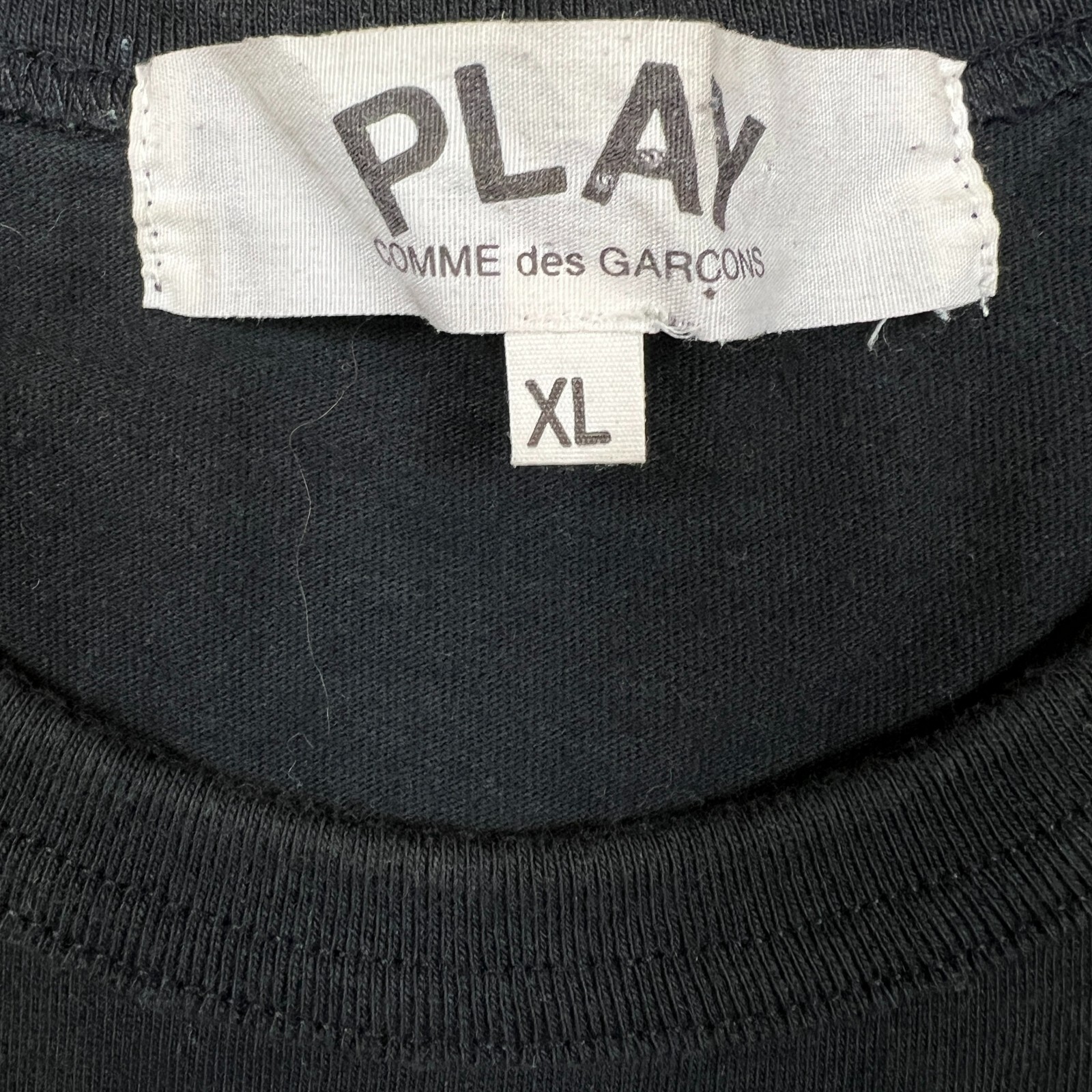 CDG Comme Des Garcon Play Black Play Heart Tee - … - image 5