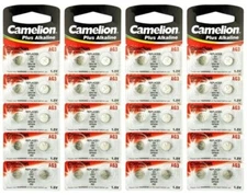 40 Pk Camelion AG3 LR41 392 SR41W LR736 GP92A Plus Alkaline Battery 