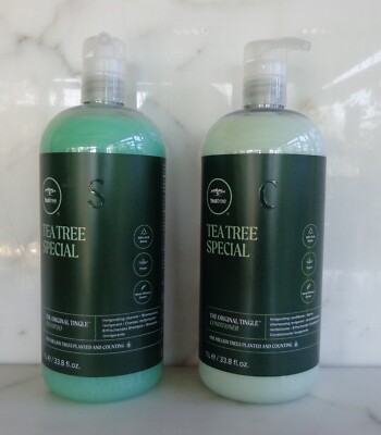Paul Mitchell Tea Tree Special Shampoo & Special Conditioner Duo 33.8 oz 1 Liter