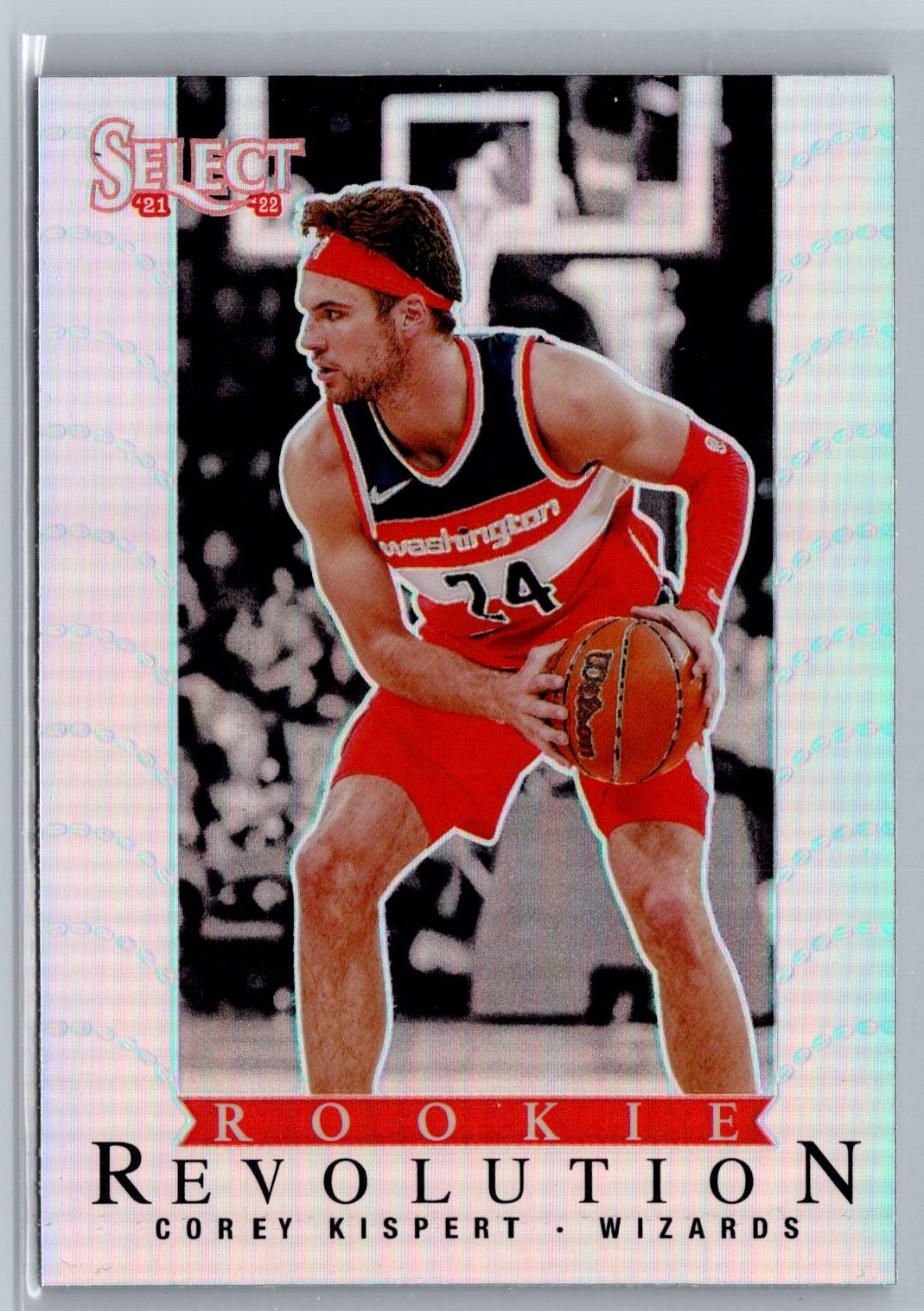 2021-22 Panini Select #30 Corey Kispert Rookie Revolution Silver Prizms