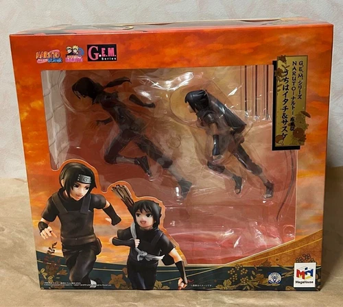 G.E.M. Series NARUTO Shippuden Itachi & Sasuke Uchiha Figure Megahouse Japan New