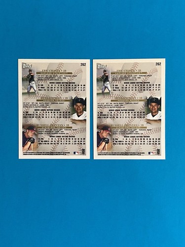 1998 Topps Rookie Card Lot Eric Chavez Russell Branyan Prospects #262 - Picture 2 of 2