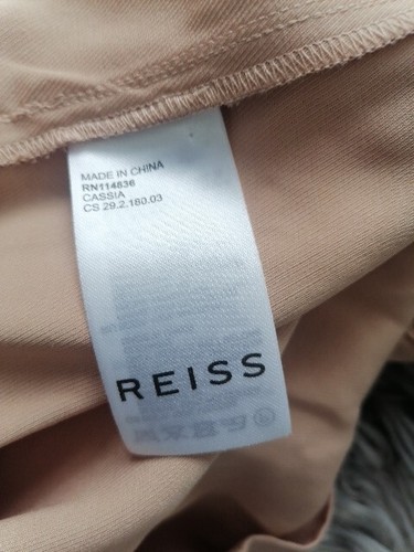 REISS CASSIA RN114836 Mini DRESS SIZE 12 Nude Blush Pink - Picture 3 of 11