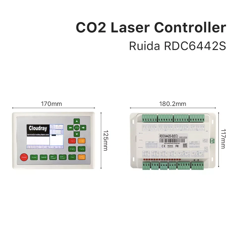 Regolatore laser CO2 Ruida RDC6442S per macchina da taglio incisione laser - Immagine 4 di 4