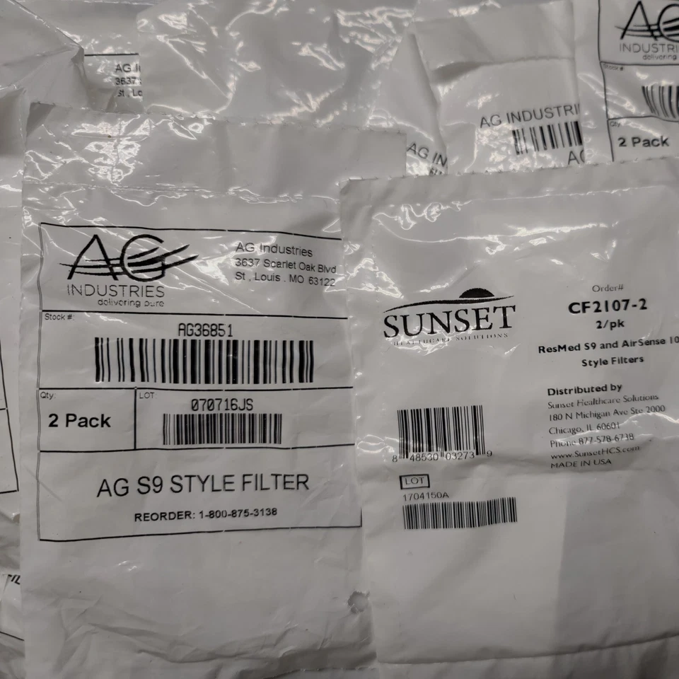 Filtro estilo AG S9 (AG36851,CF2107-2) 2 pacotes / LOTE de 17 NOVO frete grátis - Imagem 2 de 3