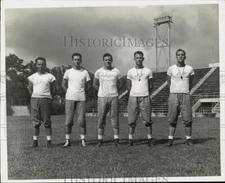 Press Photo Southeastern Louisiana Football Coaching Staff - sba31602