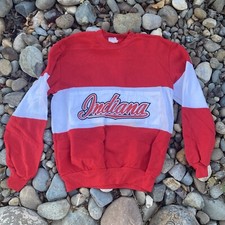 Vintage Nutmeg Indiana Hoosers Sweatshirt Color Block Dead stock Made In USA L