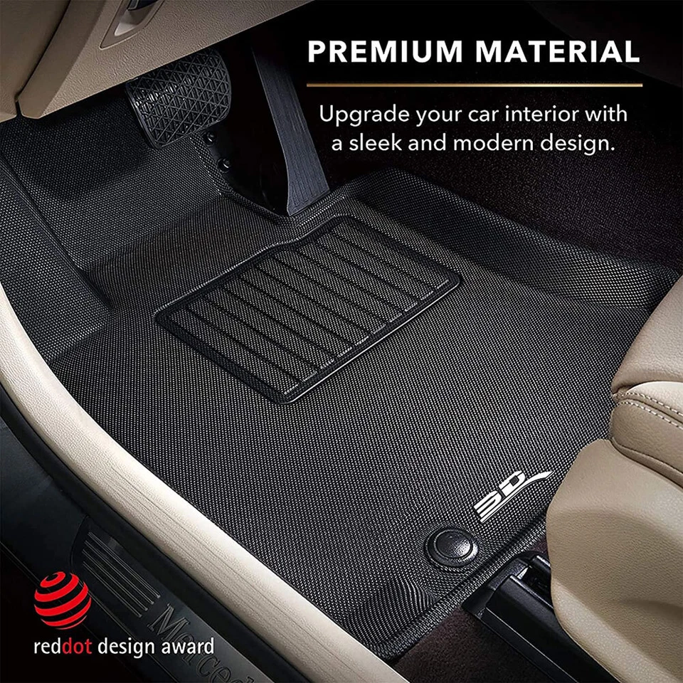 3D MAXPIDER Kagu Black All-Weather Floor Mats R1 R2 For Mazda/Mazda 3 2014-2018 - Image 4 of 4