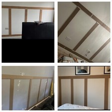 Contemporary Wall Panels 5 - 50 Individual Modern Panelling DIY PAINTABLE KITS