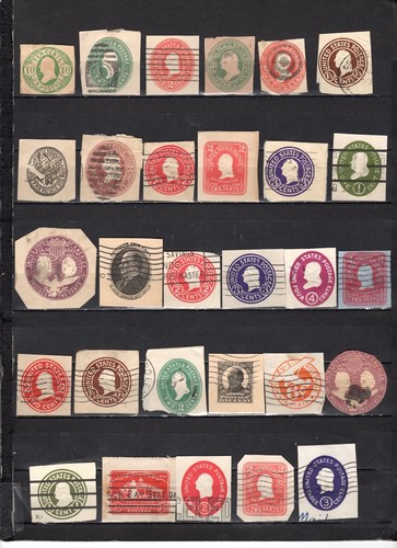 U.S.A - Lot Of Early Envelope Stamps (14R)