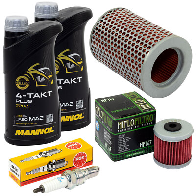 Wartung Set für Daelim VS 125 VT 125 1998-03 Öl 2L Luftfilter Ölfilter Zündkerze