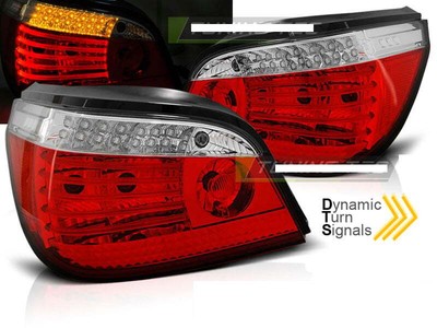 Luces traseras LED for BMW E60 2003-2007 Rojo Blanco Indicadores secuenciales En