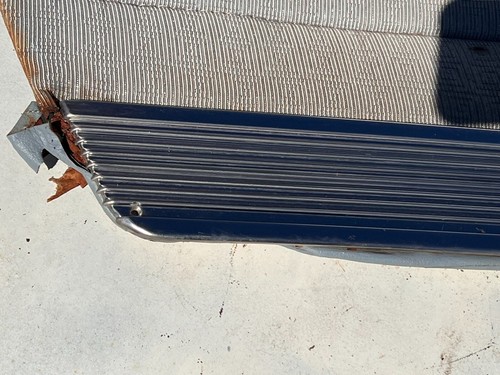 1957 57 CADILLAC LEFT HAND FRONT DOOR PANEL CHROME TRIM CREST GARNISH MOLDING 58 - Picture 3 of 23
