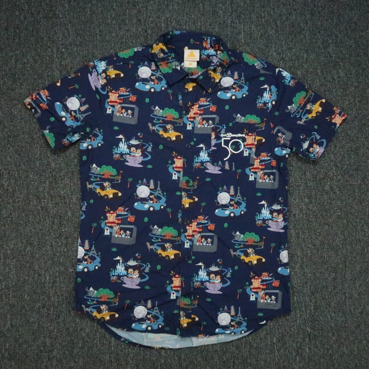 wdw50周年キャッスルウォルトディズニーシャツアメリカMサイズ wdw50周年キャッスルウォルトディズニーシャツアメリカMサイズ
