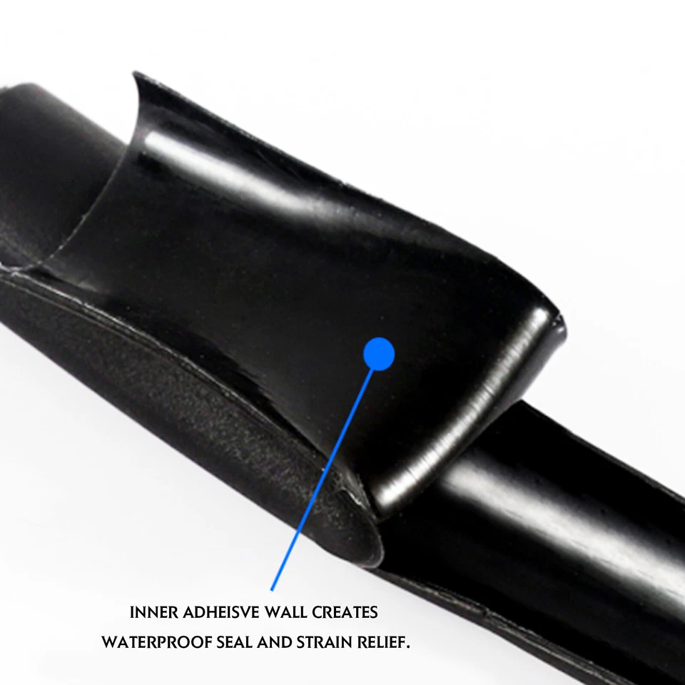 Black 4:1 Marine Heat Shrink Tube Heatshrink Tubing Glue Lined Solder Insulation - image 4 of 4