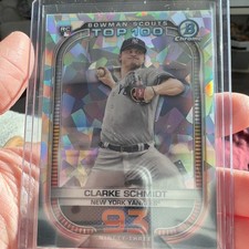 2021 Topps Bowman Atomic Refractor Clarke Schmidt Rookie #BTP-93 /150 Yankees