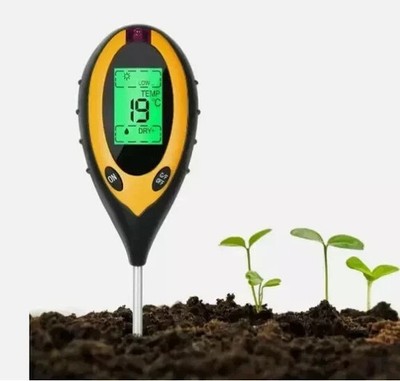 4-in-1 Digital Soil PH Tester - Humidity, Temperature & Light Meter for Plants
