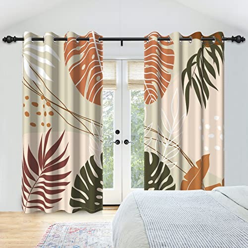 Boho Verdunkelungsvorhänge für Schlafzimmer und Wohnzimmer, Boho 42" B x 63" L (2er Pack) - Bild 6 von 8