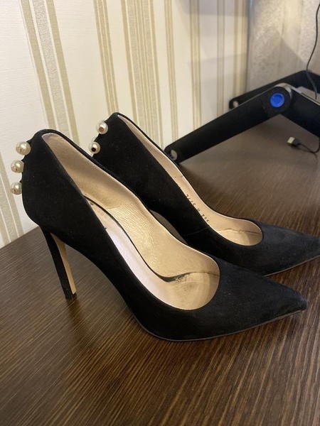 Women Gino Rossi Heels Black Leather 36 #8NKE