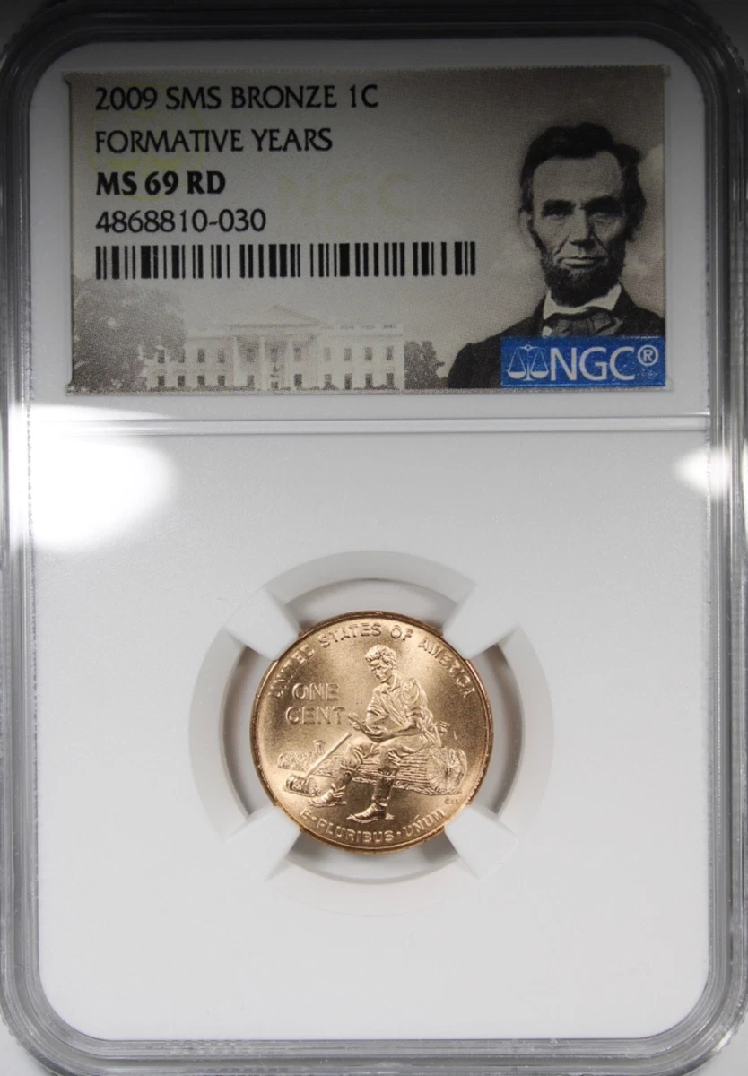 MS 69 Graded Lincoln Bicentennial US Small Cents (2009) for sale