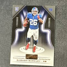 2018 Panini Playbook Saquon Barkley Rookie Bronze #111 New York Giants NFL Card. rookie card picture