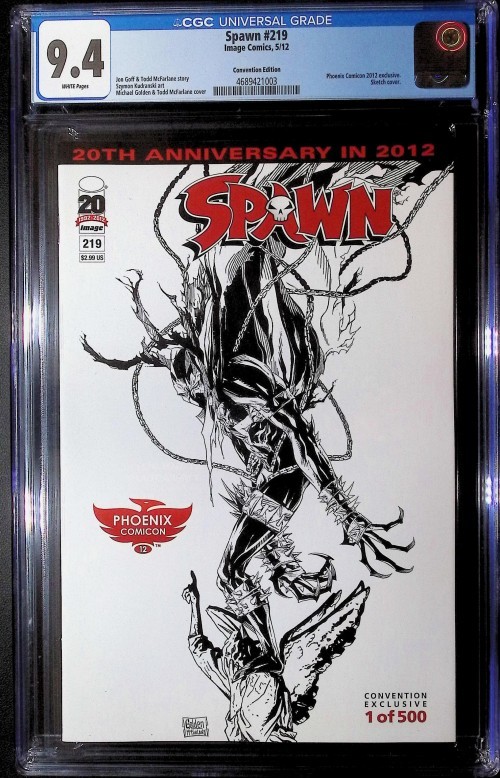 Spawn #219  (1992) cover b phoenix variant CGC 9.4