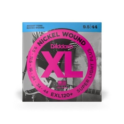 D'Addario EXL120+-3D E-Gitarrensaiten, Super Light Plus, 9,5-44, 3 SÄTZE