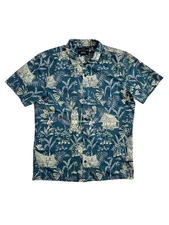 Roark Revival (Mens Large) Button Up Short Sleeve Shirt Hawaiian Camp Floral